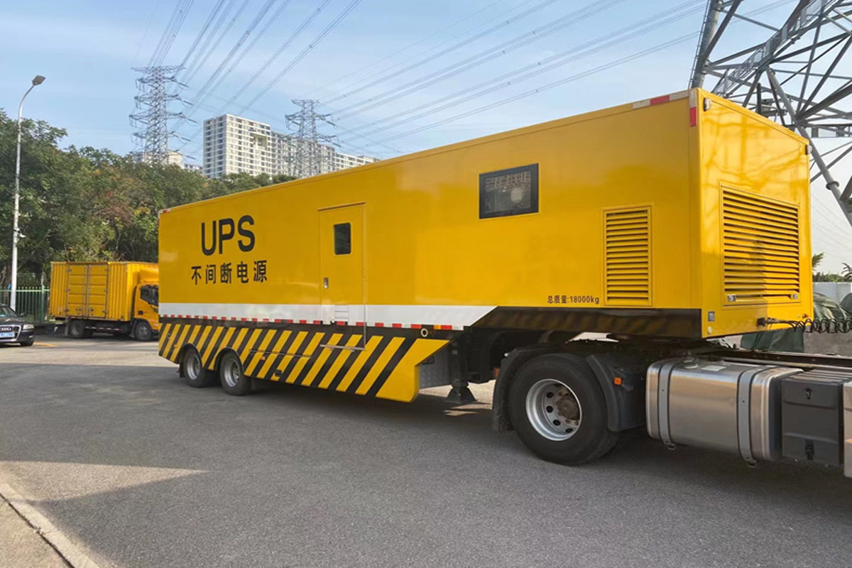 西岗发电机租赁施工现场